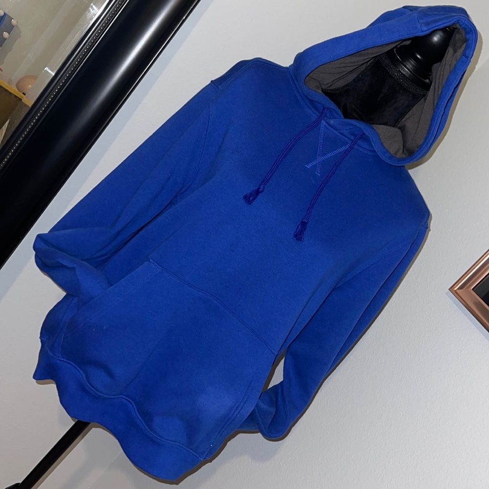 Blue hoodie